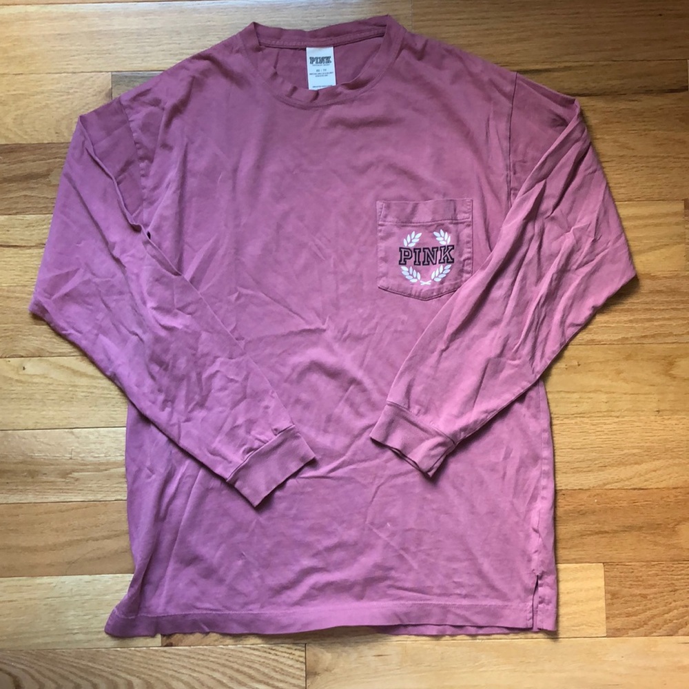 PINK Oversized Long Sleeve Top